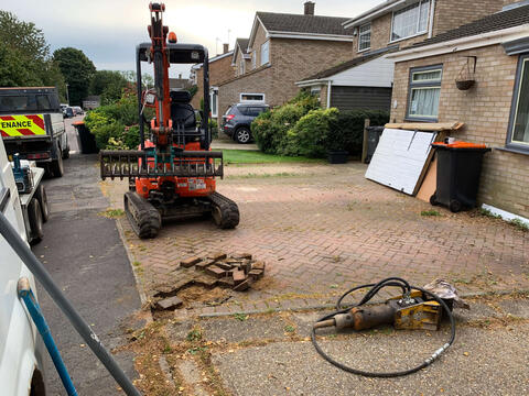 Garden Patio Hertfordshire Garden patio installation in hertfordshire